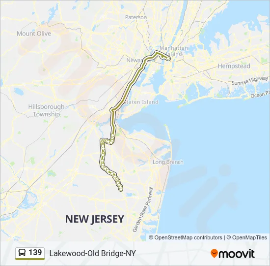 139 Bus Line Map