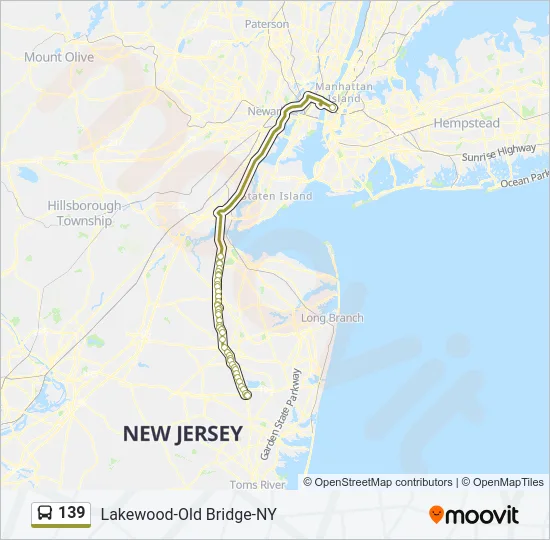 139 Bus Line Map
