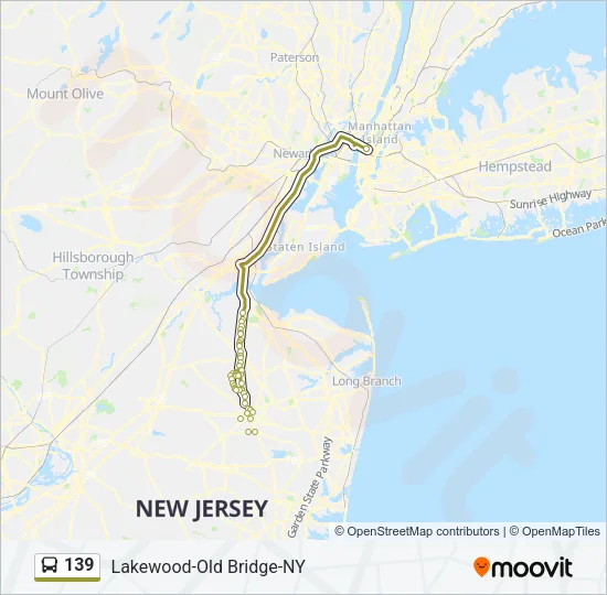 139 Bus Line Map