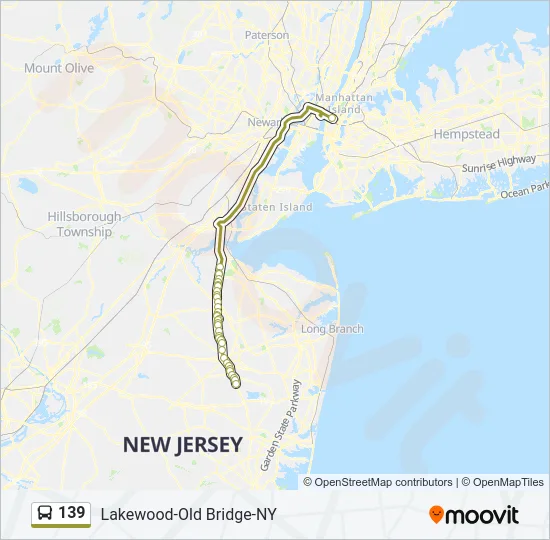 139 Bus Line Map