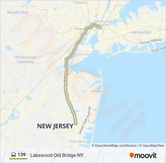 139 Bus Line Map