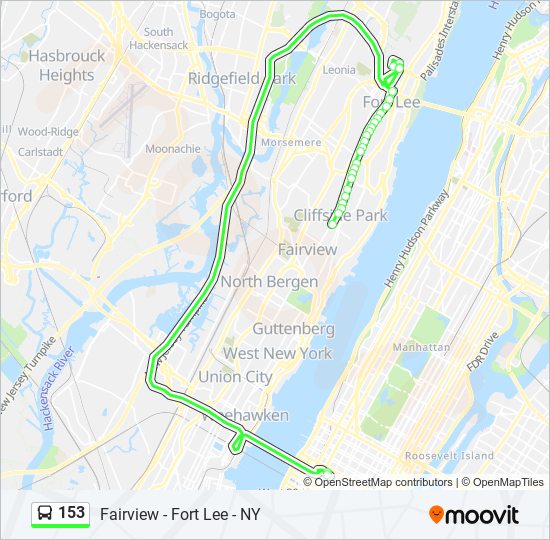 153 Route: Schedules, Stops & Maps - 153t New York Turnpike Exp (Updated)