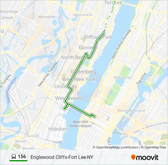 Bus 156 Route Map 156 Route: Schedules, Stops & Maps - New York Via Park Ave (Updated)