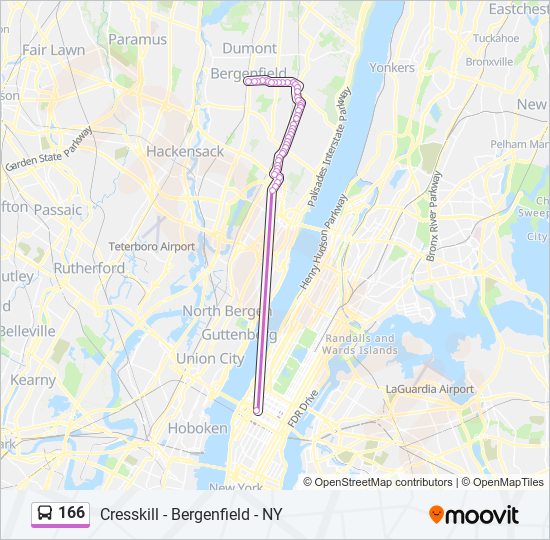 166 Route Schedules, Stops & Maps 166x I95 Express Bergenfield