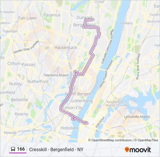 166 Route Schedules Stops Maps 166t New York Turnpike Exp