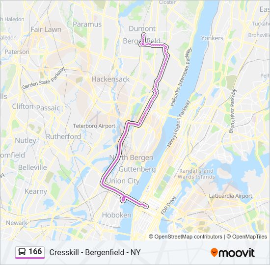 166 Route: Schedules, Stops & Maps - 166t Turnpike Express Dumont (Updated)