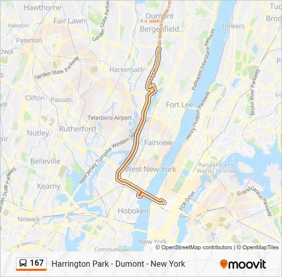 167 Route: Schedules, Stops & Maps - T New York I-95 Express (Updated)