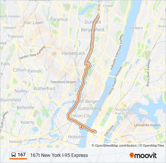 167 Route Schedules, Stops & Maps 167t New York I95 Express (Updated)