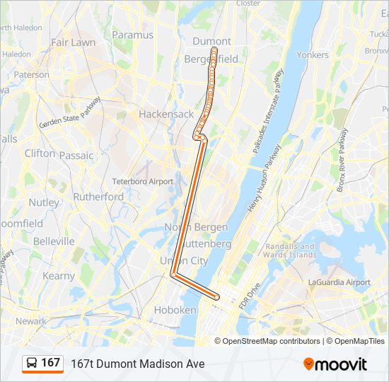 167 Route Schedules, Stops & Maps 167t Dumont Madison Ave (Updated)