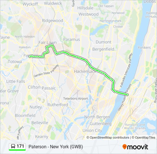 171 Route: Schedules, Stops & Maps - Paterson (Updated)