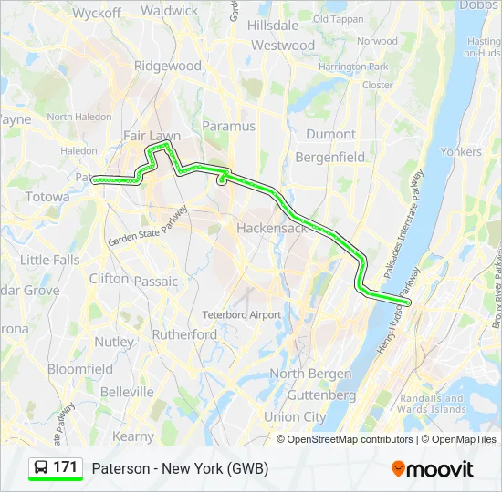 171 Bus Line Map