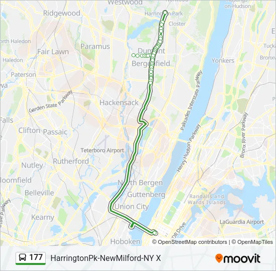 177 Bus Line Map