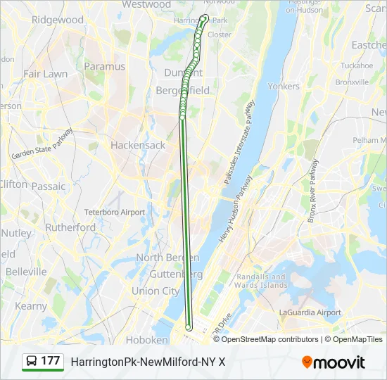 177 Bus Line Map