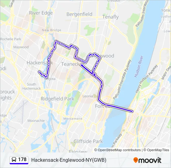178 Bus Line Map