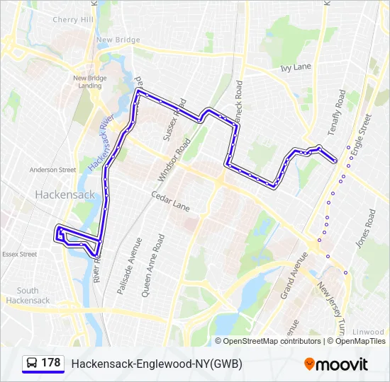 178 Bus Line Map