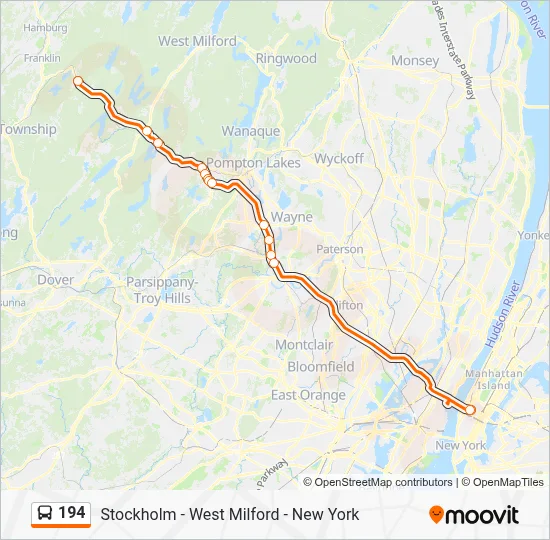 194 Route: Schedules, Stops & Maps - X New York Express (Updated)
