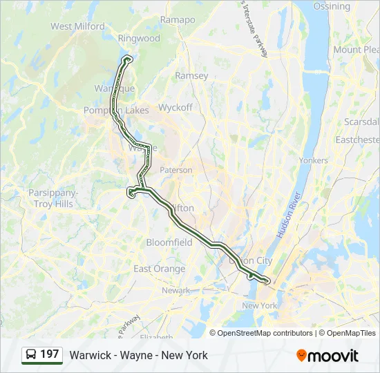197 Bus Line Map