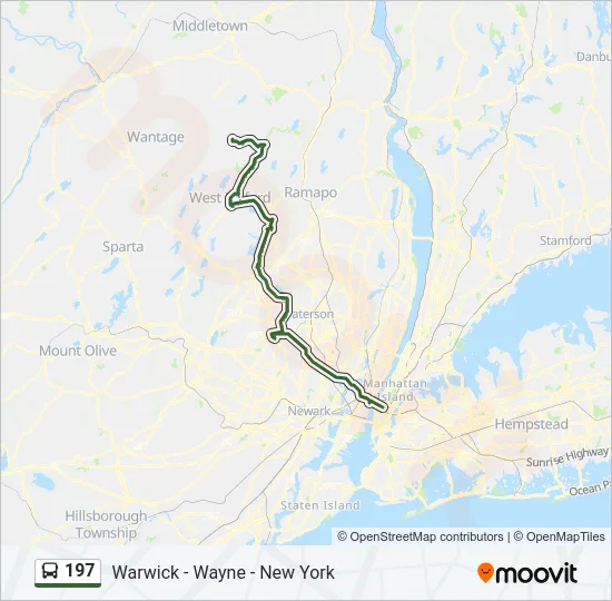 197 Bus Line Map