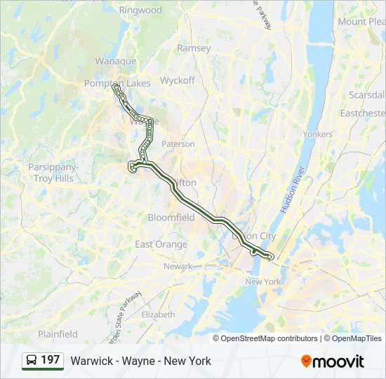 197 Bus Line Map
