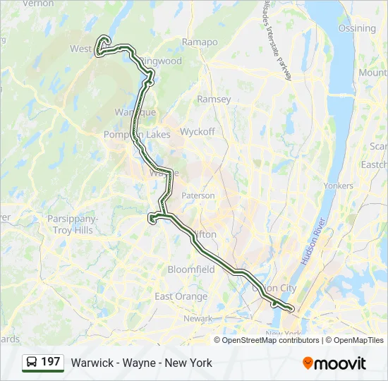 197 Bus Line Map