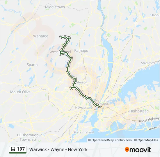 197 Bus Line Map