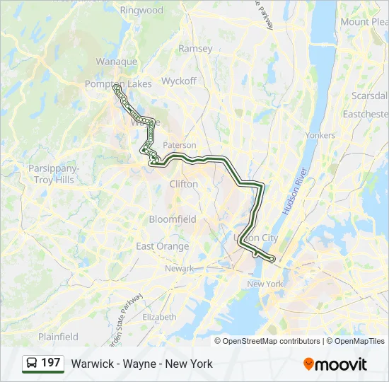 197 Bus Line Map