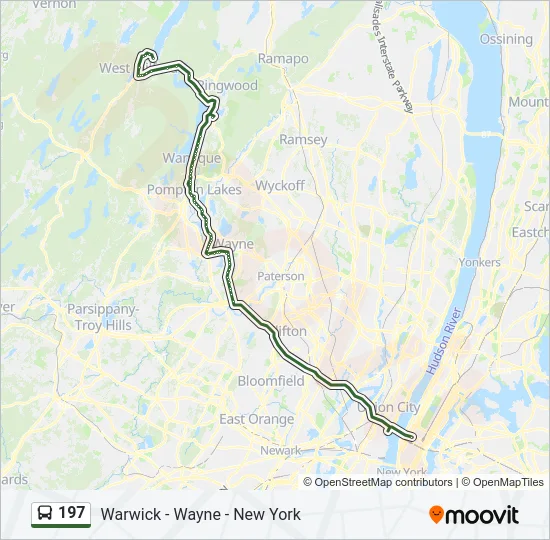 197 Bus Line Map
