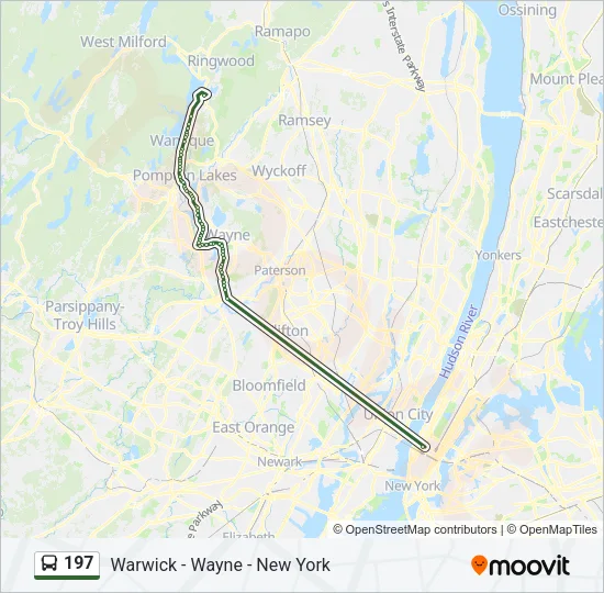 197 Bus Line Map
