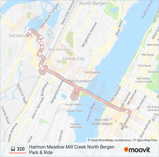320 Bus Line Map