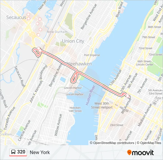 320 Bus Line Map