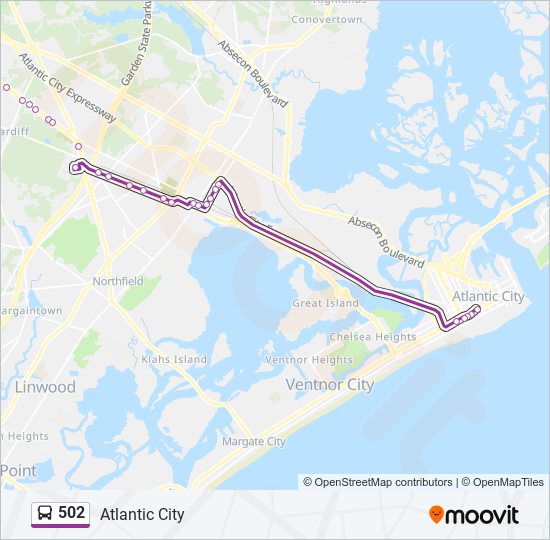 502 Route: Schedules, Stops & Maps - Atlantic City (Updated)