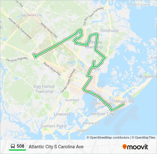 508 Bus Schedule.pdf 508 Route: Schedules, Stops & Maps - Atlantic City S Carolina Ave (Updated)