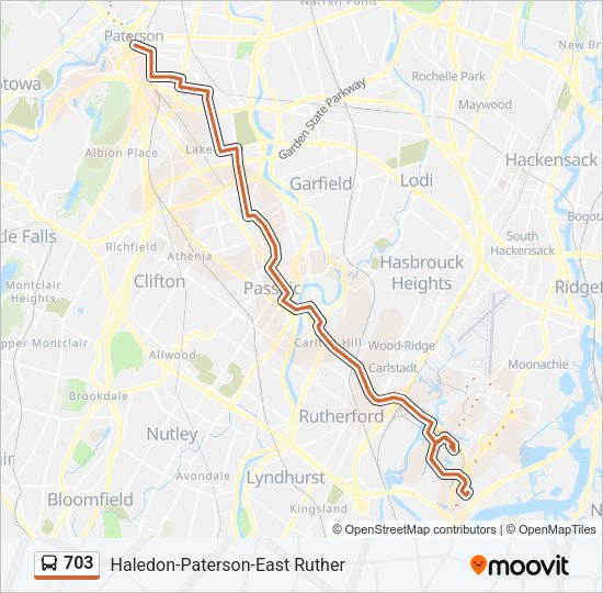 趣味 TRANSIT 703 Route: Schedules, Stops & Maps - American Dream (Updated)