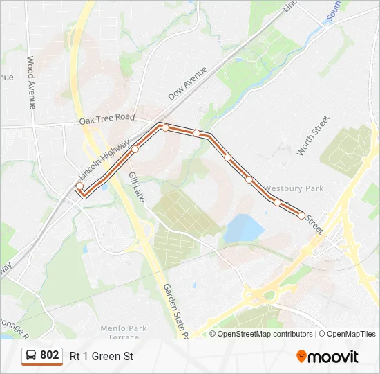 802 Route: Schedules, Stops & Maps - Rt 1 Green St (Updated)