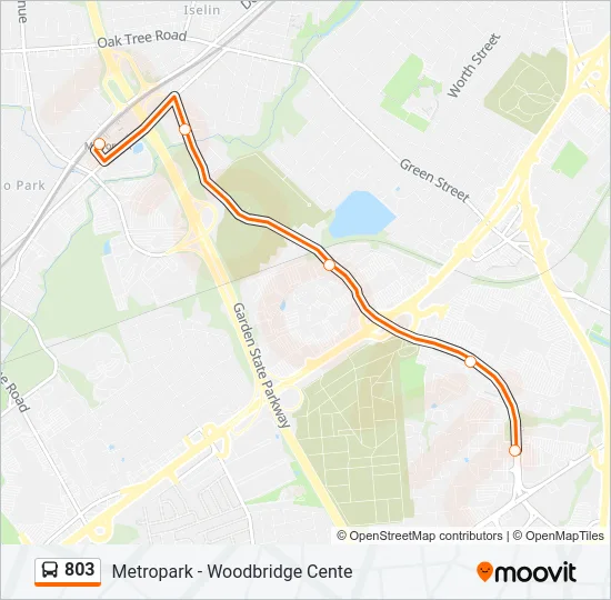 803 Bus Line Map
