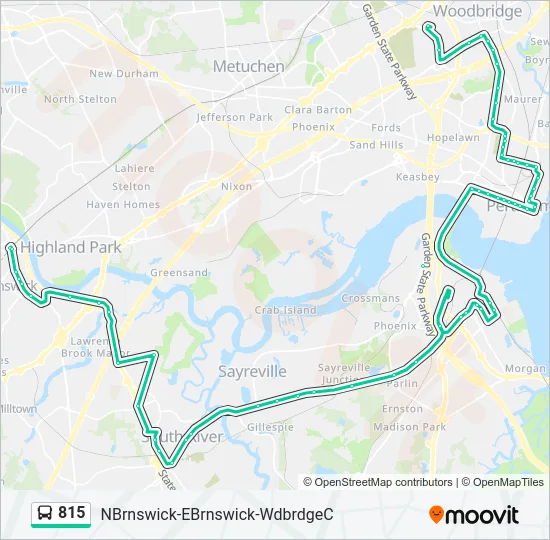 815 Bus Line Map