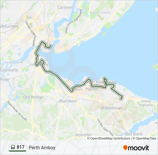 817 Bus Line Map