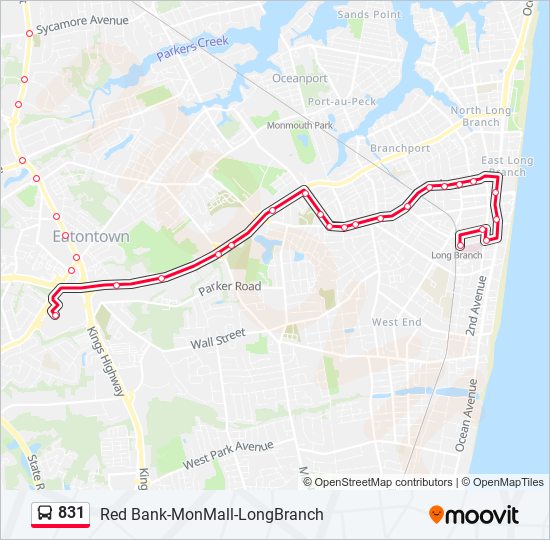 njcl Route: Schedules, Stops & Maps - Long Branch (Updated)