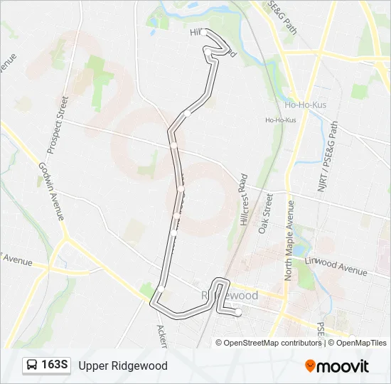 163S Bus Line Map