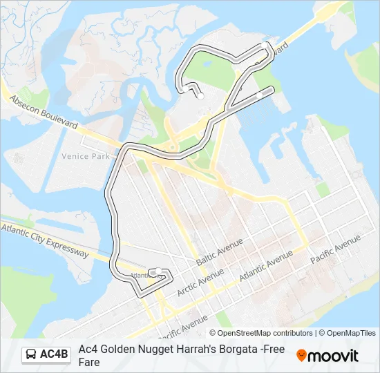 AC4B Bus Line Map