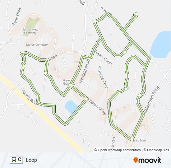 C bus Line Map