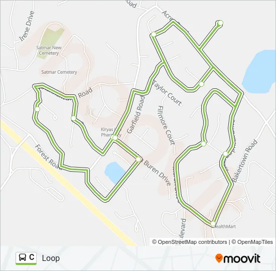 C Bus Line Map