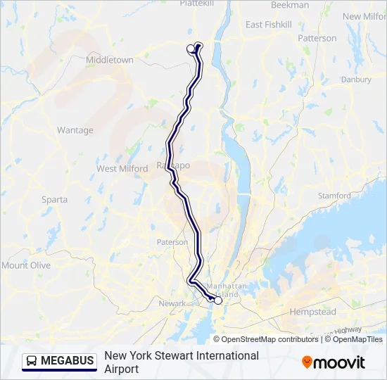 MEGABUS Bus Line Map