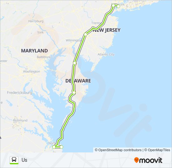 FLIXBUS 2608 bus Line Map