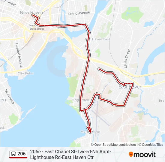 206 Bus Line Map