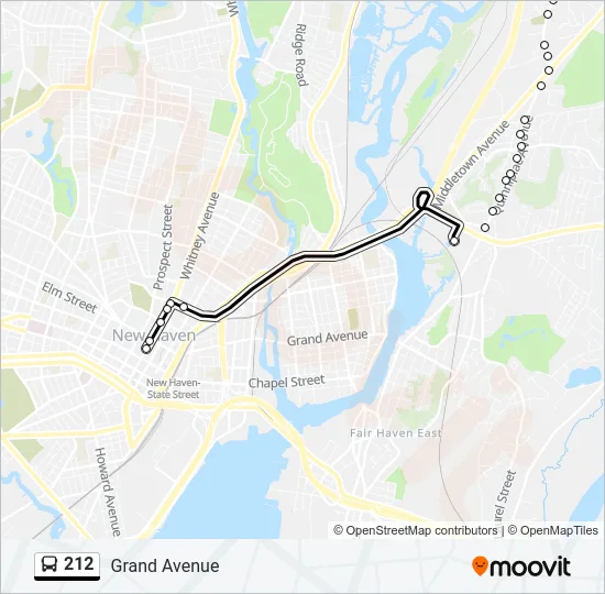 212 Bus Line Map