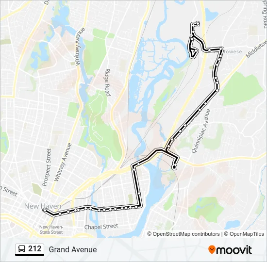 212 Bus Line Map