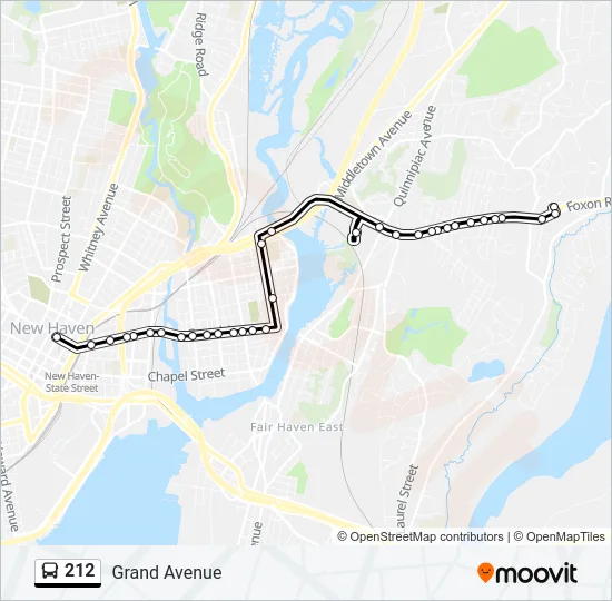 212 Bus Line Map