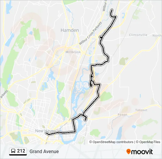 212 Bus Line Map