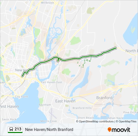 Mapa de 213 de autobús